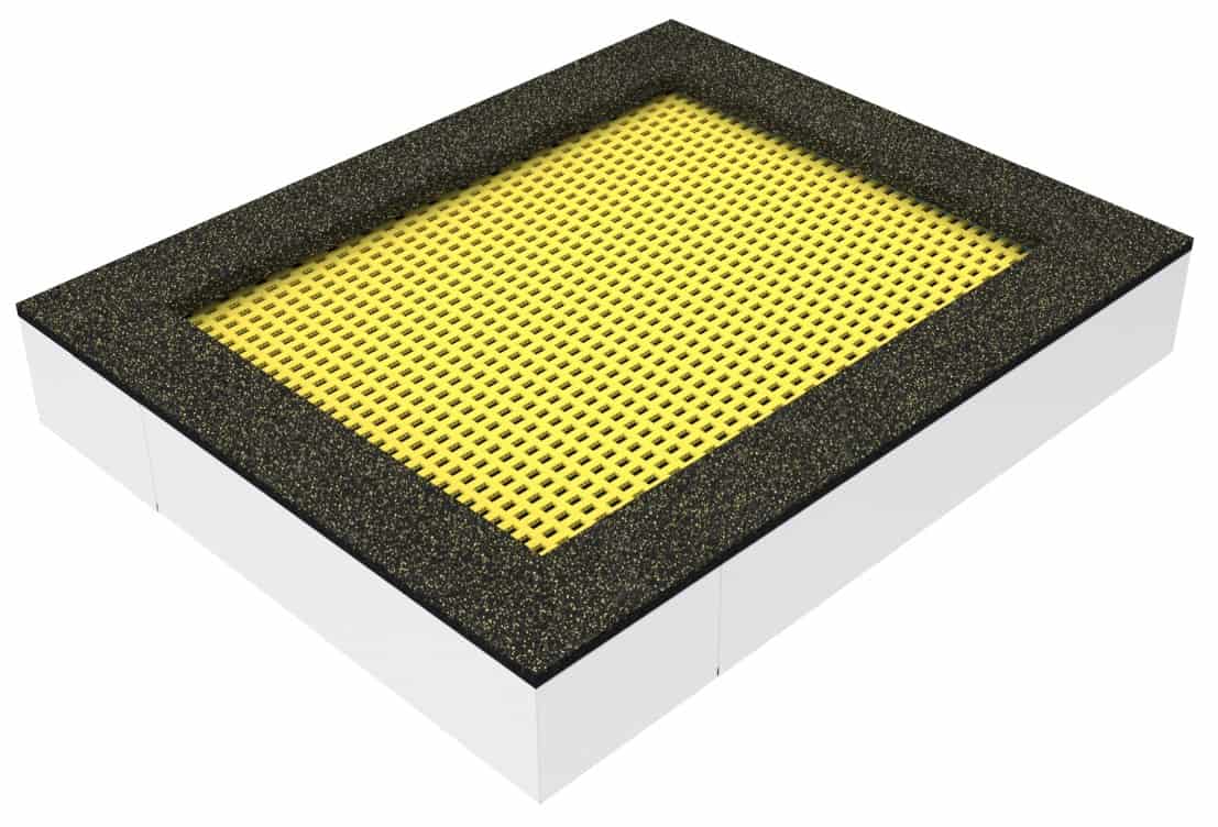 Jumpo Walk Rectangular In-ground Playground Trampoline