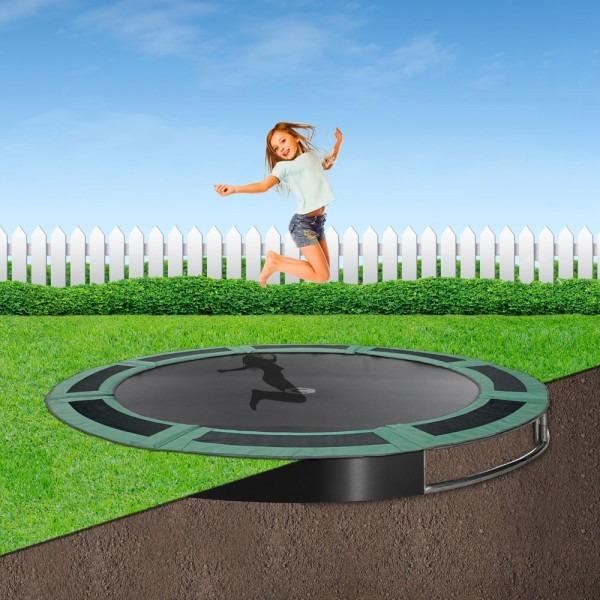 Capital In-ground Trampoline with green pads