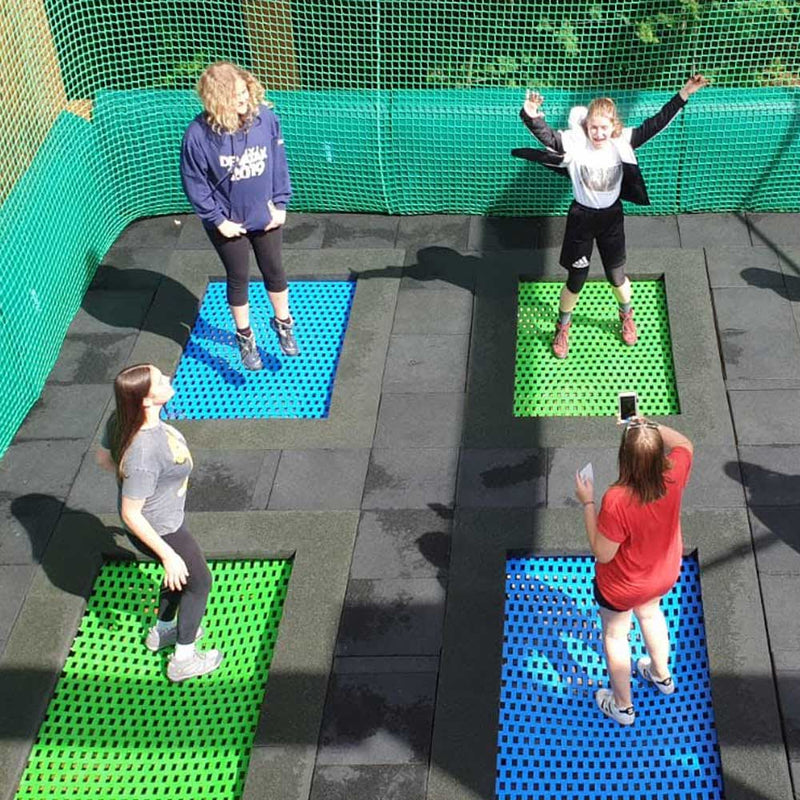 Jumpo Walk Rectangular In-ground Playground Trampoline